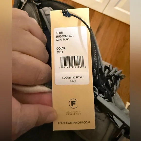 Rebecca Minkoff Mini MAC, Steel Grey $198 - Picture 4 of 4